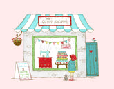 Window Shopping Embroidery PDF PATTERN